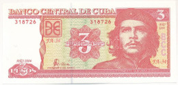 Kuba 2004. 3P "Che Guevara" T:UNC Cuba 2004. 3 Pesos "Che Guevara" C:UNC Krause P#127a - Unclassified
