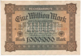 Németország / Weimari Köztársaság 1923. 1.000.000M T:F Beszakadás, De Erős Papír Germany / Weimar Republic 1923. 1.000.0 - Non Classés