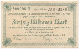 Németország / Weimari Köztársaság / Stollberg 1923. 50.000.000M T:F Germany / Weimar Republic / Stollberg 1923. 50.000.0 - Unclassified