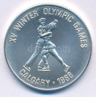 Afganisztán 1986. 500A Ag "XV. Téli Olimpia Calgary 1988" T:BU Afghanistan 1986. 500 Afghanis Ag "15th Winter Olympics C - Non Classificati