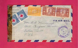 Honduras - Lettre De 1943 Pour Les USA EUAN - YT N° 84 En Paire,117 Et Timbre De Bienfaisance Croix-rouge à 1 C En Paire - Red Cross