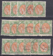 1899 Koningin Wilhelmina (bontkraag) 40 Cent Oranje / Groen Gestempeld NVPH 73 Partijtje - Usados