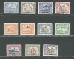 1951 ADEN, Stanley Gibbons N. 36-46 Serie Di 11 Valori - MNH** - Autres & Non Classés