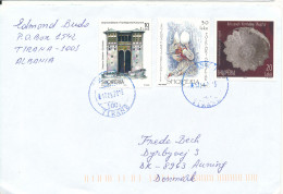 Albania Cover Sent To Denmark 17-6-2013 With More Topic Stamps - Albania