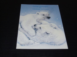 75100- CA.  11,5  X 16,5 CM. - BEREN / BEARS / BÄREN / OURS / ORSI - PRETTIGE FEESTDAGEN / MERRY CHRISTMAS / JOYEUX NOËL - Bären