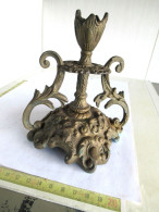 0404 25 - Lade 600 - KOPEREN KAARSHOUDER - BOUGEOIR EN CUIVRE - - 469 GRAM - 12 X 13  CM - Candelabri E Candelieri