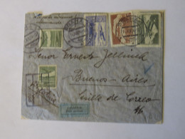 CZECHOSLOVAKIA  AIRMAIL COVER TO ARGENTINA 1934 - Andere & Zonder Classificatie