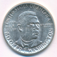 Amerikai Egyesült Államok 1946. 1/2$ Ag "Booker T. Washington" Tanúsítvánnyal T:AU  USA 1946. 1/2 Dollar Ag "Booker T. W - Ohne Zuordnung