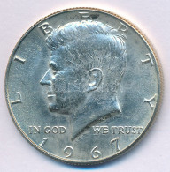 Amerikai Egyesült Államok 1967. 1/2$ Ag "Kennedy" T:AU USA 1967. 1/2 Dollar Ag "Kennedy" C:AU Krause KM#202a - Unclassified