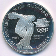 Amerikai Egyesült Államok 1983S 1$ Ag "XXIII. Nyári Olimpiai Játékok, Los Angeles" Kapszulában T:PP  USA 1983S 1 Dollar  - Zonder Classificatie