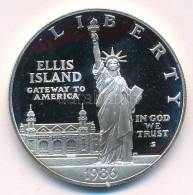 Amerikai Egyesült Államok 1986S 1$ Ag "Szabadság-szobor" Kapszulában, Tanúsítvánnyal T:PP Apró Karc USA 1986S 1 Dollar A - Sin Clasificación