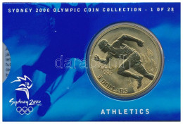 Ausztrália 2000. 5D Al-bronz "Sydneyi Olimpia 2000 - Atlétika" Bliszterben T:BU  Australia 2000. 5 Dollars Al-Bronze "Sy - Unclassified