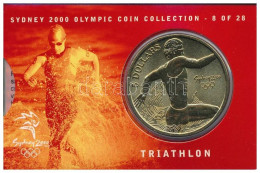 Ausztrália 2000. 5D Al-bronz "Sydneyi Olimpia 2000 - Triatlon" Bliszterben T:BU  Australia 2000. 5 Dollars Al-Bronze "Sy - Non Classés