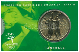 Ausztrália 2000. 5D Al-bronz "Sydneyi Olimpia 2000 - Kézilabda" Bliszterben T:BU  Australia 2000. 5 Dollars Al-Bronze "S - Unclassified