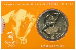 Ausztrália 2000. 5D Al-bronz "Sydneyi Olimpia 2000 - Gimnasztika" Bliszterben T:BU  Australia 2000. 5 Dollars Al-Bronze  - Non Classés