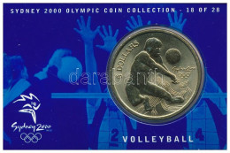 Ausztrália 2000. 5D Al-bronz "Sydneyi Olimpia 2000 - Röplabda" Bliszterben T:BU  Australia 2000. 5 Dollars Al-Bronze "Sy - Unclassified