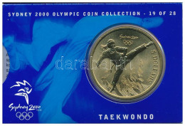 Ausztrália 2000. 5D Al-bronz "Sydneyi Olimpia 2000 - Taekwondo" Bliszterben T:BU  Australia 2000. 5 Dollars Al-Bronze "S - Non Classés