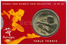 Ausztrália 2000. 5D Al-bronz "Sydneyi Olimpia 2000 - Asztalitenisz" Bliszterben T:BU  Australia 2000. 5 Dollars Al-Bronz - Ohne Zuordnung