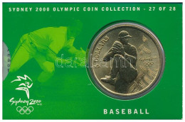 Ausztrália 2000. 5D Al-bronz "Sydneyi Olimpia 2000 - Baseball" Bliszterben T:BU  Australia 2000. 5 Dollars Al-Bronze "Sy - Unclassified