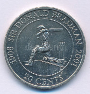 Ausztrália 2001. 20c "Sir Donald Bradman 1908-2001" Cu-Ni Kapszulában T:AU,XF Australia 2001. 20 Cents "Sir Donald Bradm - Sin Clasificación