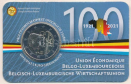 Belgium 2021. 2E "100 éve A Belgium-Luxemburg Gazdasági Unió" Bliszterben T:UNC Belgium 2021. 2 Euro "100 Years Of Econo - Unclassified