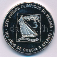 Egyenlítői Guinea 1998. 1000Fr Cu-Ni "5 Cent Névértékű Holland Olimpiai Bélyeg" T:PP Equatorial Guinea 1998. 1000 Francs - Ohne Zuordnung