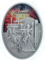 Fidzsi-szigetek 2013. 10$ Ag "Gladiator - Gladiatrix" Részben Multicolor, Dísztokban, Tanúsítvánnyal T:UNC Fiji 2013. 10 - Unclassified