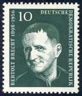 593 Bertolt Brecht 10 Pf ** Postfrisch - Unused Stamps