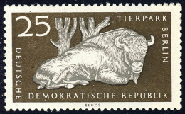 555 Tierpark 25 Pf Wisent ** Postfrisch - Unused Stamps