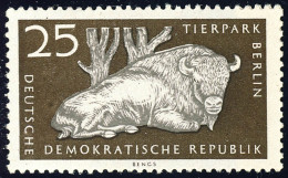 555 Tierpark 25 Pf Wisent ** Postfrisch - Ungebraucht