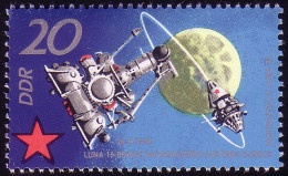 1638 Sowjetische Weltraumflüge 20 Pf ** - Unused Stamps
