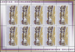 2129 Parlament Rheinland-Pfalz - 10er-Bogen ** - 1991-2000