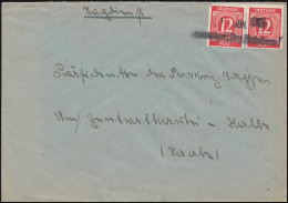 919 Ziffer 12 Pf. MiF Auf Brief Zweizeiler 1. JUN. 1948 / ? Bez. Potsdam  - Sonstige & Ohne Zuordnung