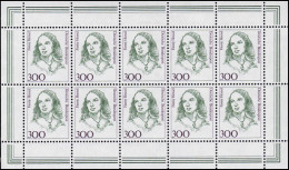1433 Frauen 300 Pf. Musikerin Fanny Hensel - 10er-Bogen ** Postfrisch - 1991-2000