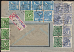 Währungsreform Zehnfachfrankatur Kontrollrat I+II R-Brief WERNIGERODE 30.6.1948 - Otros & Sin Clasificación