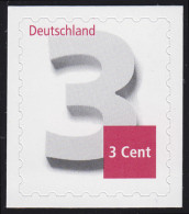 2967 Drei Cent SELBSTKLEBEND Auf Neutraler Folie, ** - Unused Stamps
