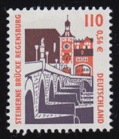 2140A Sehenswürdigkeiten 110 Pf / 0,56 Euro Steinerne Brücke Regensburg, ** - Nuovi