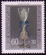 1296 Wohlfahrt Kostbare Gläser 60+30 Pf ** Postfrisch - Neufs