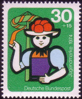 801 Jugendarbeit 30+15 Pf Folklore ** Postfrisch - Unused Stamps