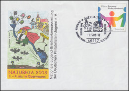 USo 57 NAJUBRIA 2003 Kinderschutzbund, SSt Oberhausen Hexen Beim Kochen 1.5.03 - Briefomslagen - Ongebruikt