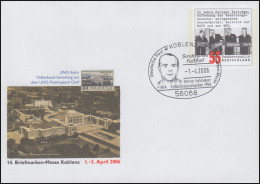 USo 116 Messe Koblenz - UNO Postmuseum Genf 2006, SSt Koblenz Fußball 1.4.05 - Briefomslagen - Ongebruikt