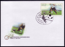 USo 207 Briefmarken-Messe Essen - Fußball-WM 2010, EV-O Bonn 6.5.10 - Umschläge - Ungebraucht