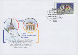 USo 297 Deutsch-Französisches Jugendwerk 2013, EV-Bonn 6.6.13 - Briefomslagen - Ongebruikt