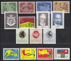 506-520 Liechtenstein Jahrgang 1969 Komplett, Postfrisch - Ongebruikt