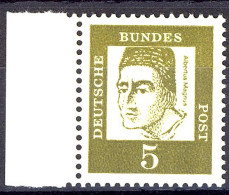 347y Bed. Deutsche 5 Pf Seitenrand Li. ** Postfrisch - Unused Stamps