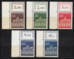 506-510 Brandenburger Tor, Ecke O.l. Satz ** - Unused Stamps