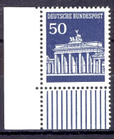 509 Brandenb. Tor 50 Pf Ecke Ul ** Postfrisch - Nuevos