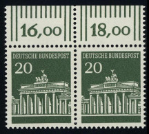 507 Brandenb. Tor 20 Pf Paar OR ** Postfrisch - Nuevos