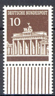 506 Brandenb. Tor 10 Pf Unterrand ** Postfrisch - Nuevos