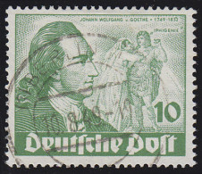 61 Goethe 10 Pf Gestempelt O Geprüft - Used Stamps